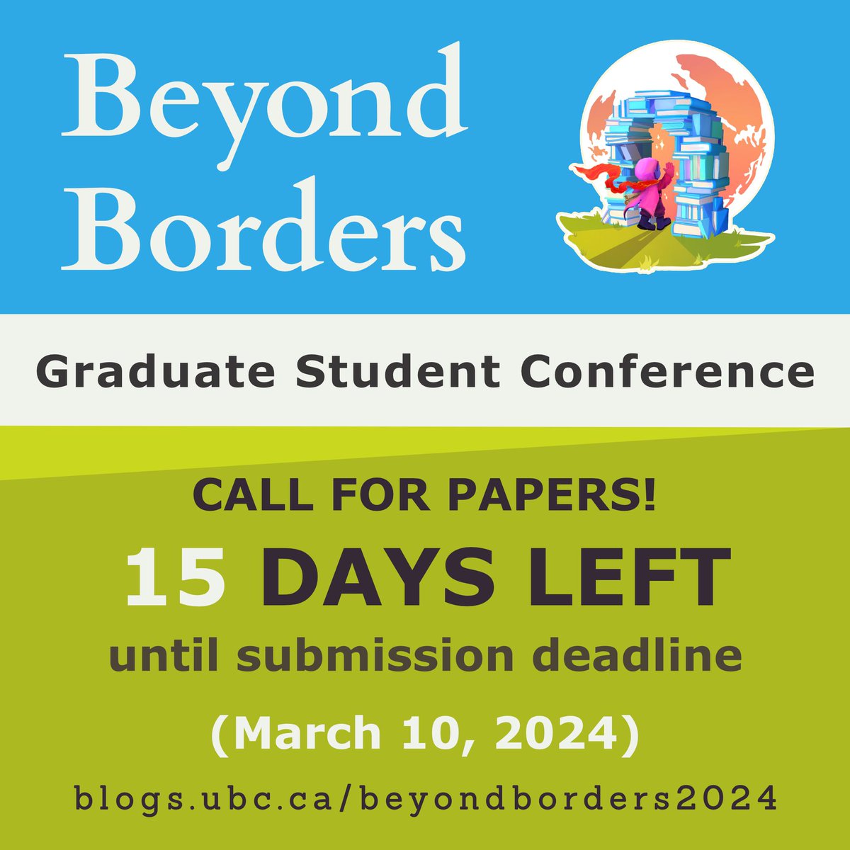 We look forward to your submissions! 

For more info please visit our conference website - blogs.ubc.ca/beyondborders2…