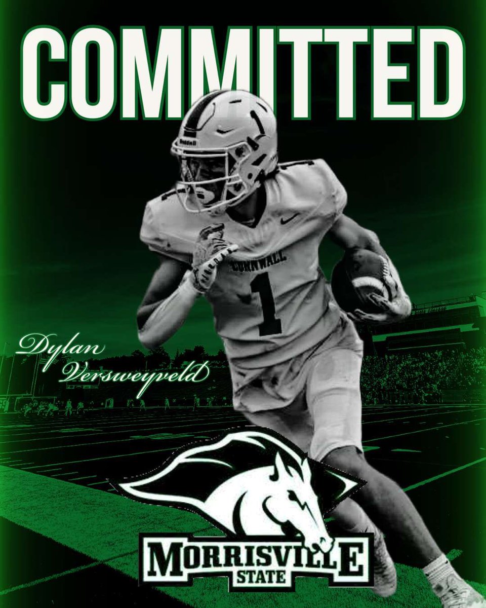 Dylan versweyveld (@dylanver18) on Twitter photo I am excited to announce my commitment to Suny Morrisville to continue my academic and football career! I would like to thank everyone that has been there for my journey. <a href="/CoachRabyJr/">Ed Raby</a> <a href="/MvilleMustangFB/">SUNY Morrisville Football</a> <a href="/CoachLevac/">Brendon Levac</a> <a href="/CoachArduino/">Kevin Arduino</a> <a href="/RichWar14014578/">Rich Ward</a> <a href="/CwallFootball/">Cornwall Football</a> I am excited to announce my commitment to Suny Morrisville to continue my academic and football career! I would like to thank everyone that has been there for my journey. <a href="/CoachRabyJr/">Ed Raby</a> <a href="/MvilleMustangFB/">SUNY Morrisville Football</a> <a href="/CoachLevac/">Brendon Levac</a> <a href="/CoachArduino/">Kevin Arduino</a> <a href="/RichWar14014578/">Rich Ward</a> <a href="/CwallFootball/">Cornwall Football</a>