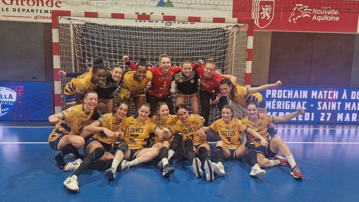 𝗩𝗜𝗜𝗜𝗖𝗧𝗢𝗜𝗥𝗘 de nos Louves ce soir face aux Foudroyantes 🤩 Score final : Mérignac 3⃣0⃣-3⃣3⃣ SAH-PH (mt 12-18) Félicitations les filles et tout le staff 👏 On se retrouve mercredi 13 mars pour le prochain match de nos Louves à domicile face à Brest 🔥