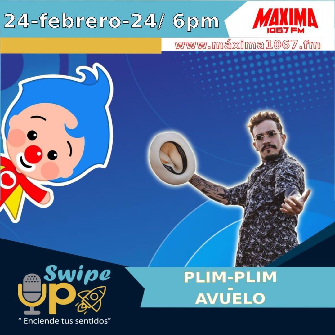 IvanMichelfm's tweet photo. Hoy tendremos invitados de lujo en #SwipeUpRadio, nos acompañará @PlimPlimOficial y la música @Avuelo.
Participa por boletos para asistir al show de #PlimPlim.
No escuchamos a las 6pm por @MAXIMA1067FM
@JennFMax https://t.co/hOWqt2Vv9H