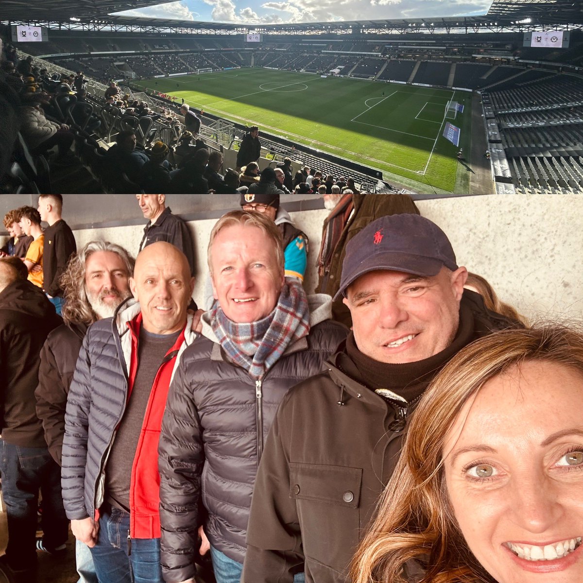 MK Dons away &amp; possibly the worst performance first half I have ever witnessed from the County good day tho &amp; what a ground !!