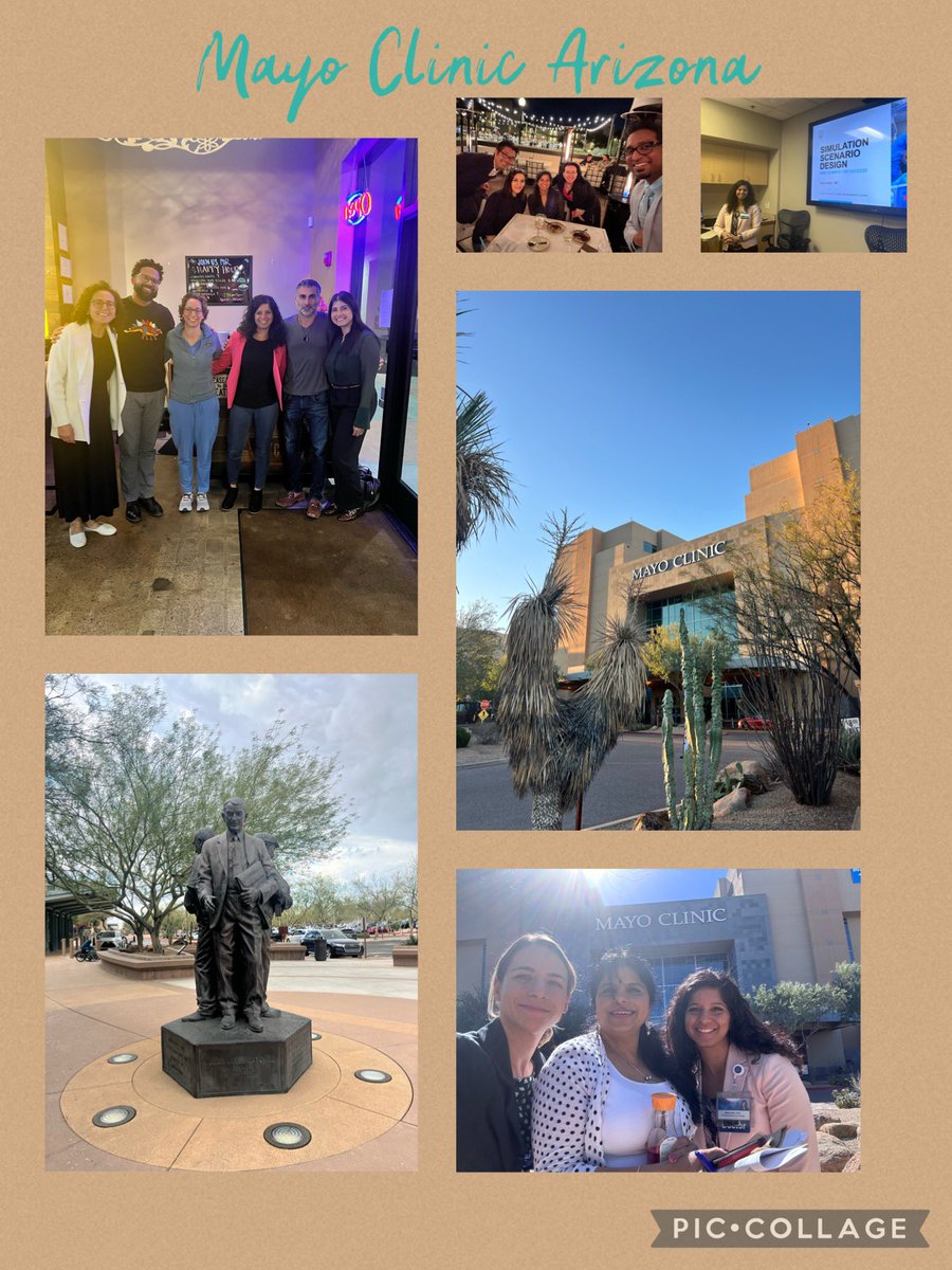Spent most of last week at Mayo Arizona teaching a sim course. Thankful for dinner events to meet up with MCA colleagues including our MCA Clinician Educator learners and faculty champions! #MedEd #clinicianeducator #dinnerwithfriends #somuchgoodfood