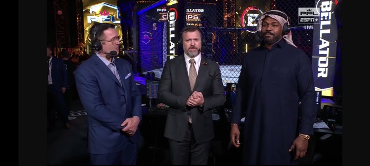 PFL working miracles getting Chael Sonnen and Jon Jones next to each other. #PFLvsBellator