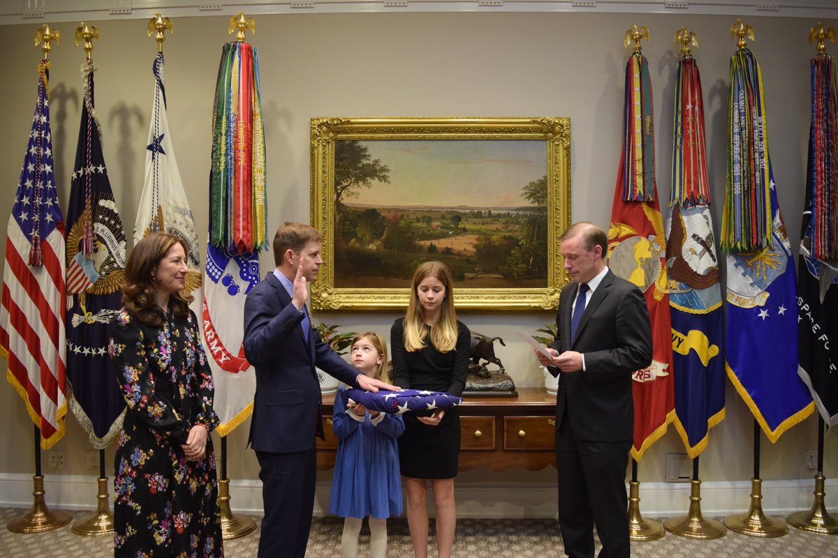 Great to swear in @JeffPrescott46 as our next Ambassador to the UN Agencies for Food & Agriculture. At a time of unprecedented global need, sustained US leadership & vital investments in food security, humanitarian assistance, & agriculture are critical to our national security.