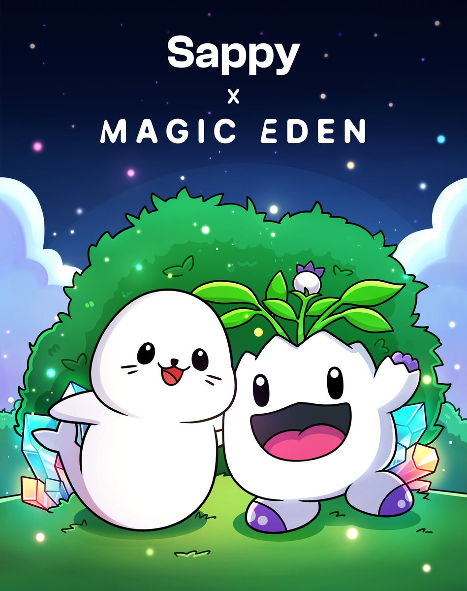 Magic Eden 🪄 (@magiceden) on Twitter photo We’re excited to announce a partnership with <a href="/SappySealsNFT/">Sappy Seals</a> where they will be launching the first tokenized physical collectible on our Ethereum Launchpad and moving forward, Magic Eden will be their preferred marketplace 🦭 We’re excited to announce a partnership with <a href="/SappySealsNFT/">Sappy Seals</a> where they will be launching the first tokenized physical collectible on our Ethereum Launchpad and moving forward, Magic Eden will be their preferred marketplace 🦭
