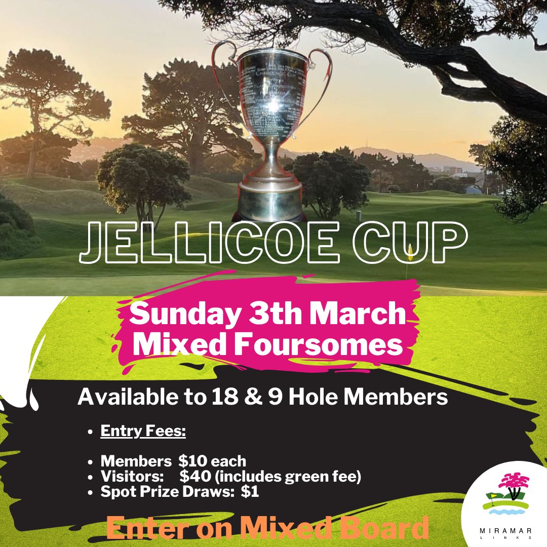Get your names down! #tournament #golf #miramar #wellingtonnz #nz