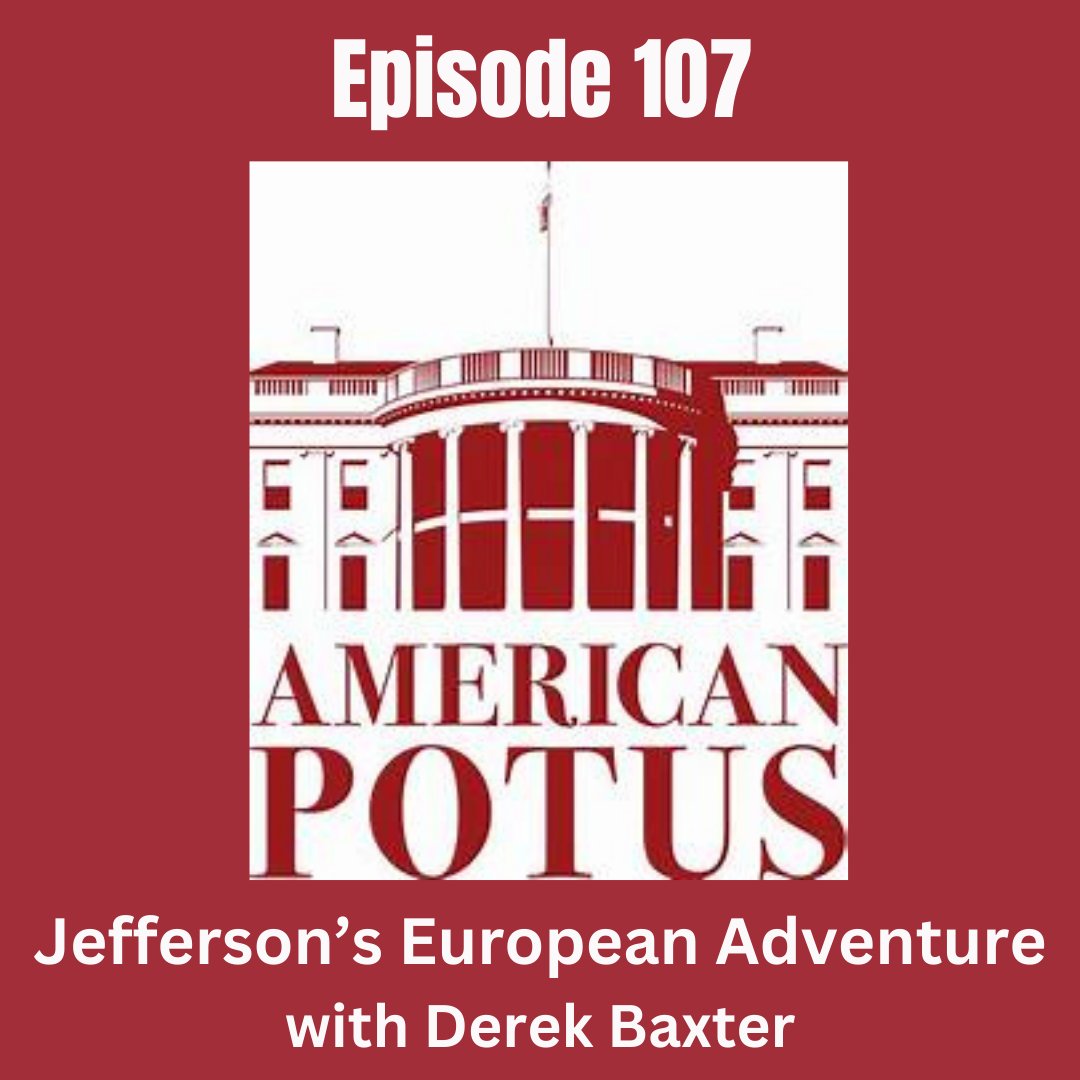 Check out the latest episode of American POTUS podcast, where I talk about Jefferson's travels. I enjoyed being on it, thanks for having me, <a href="/american_potus/">American POTUS Podcast</a>!