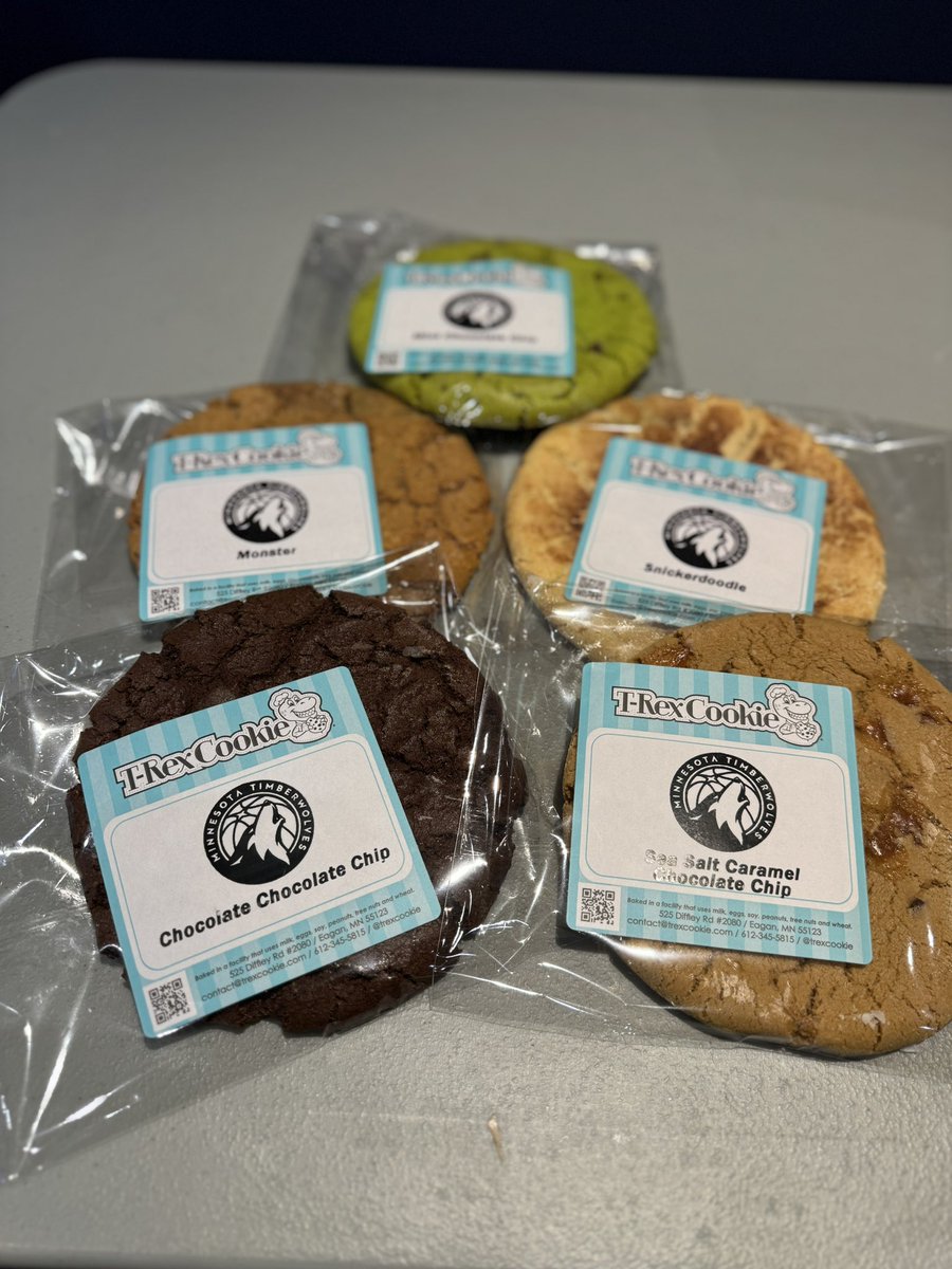 MinnesotaMunn's tweet image. Upon entry to our Mayo Sq @timberwolves office today, our @targetcentermn game night staff will receive a @trexcookie to prep end energize our afternoon 1/2 season check in and training session #Wolves #FanX #1stand lasting impressions