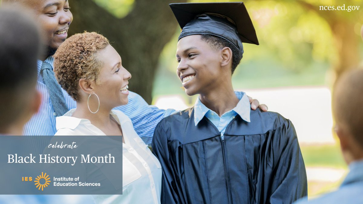 EdNCES's tweet image. In 2020–21, the 4-year adjusted cohort #GradRate (ACGR) for Black public high school students was 81%.

Explore more #EdData on elementary/secondary school students in this NEW Fast Fact: nces.ed.gov/fastfacts/disp…
#BlackHistoryMonth #EdStats #ConditionOfEd