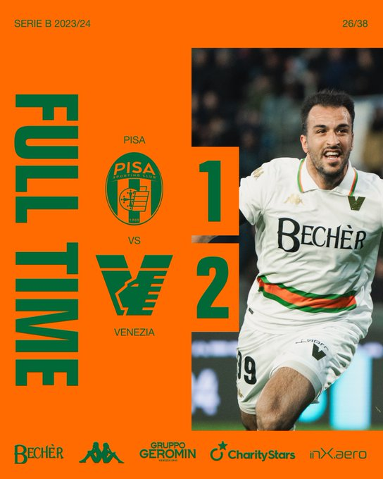 papantengah's tweet photo. ABROAD REPORT: JAY IDZES 🇮🇩

FT: AC Pisa 1-2 Venezia

⚽️ Nicho Bonfati 68'
⚽️ Joel Pohjanpalo 62', Marco Olivieri 90'

Jay Idzes masuk starting XI dan tampil 90 menit saat Venezia kalahkan tuan rumah Pisa! 🔥 https://t.co/PSHvJwKjwv
