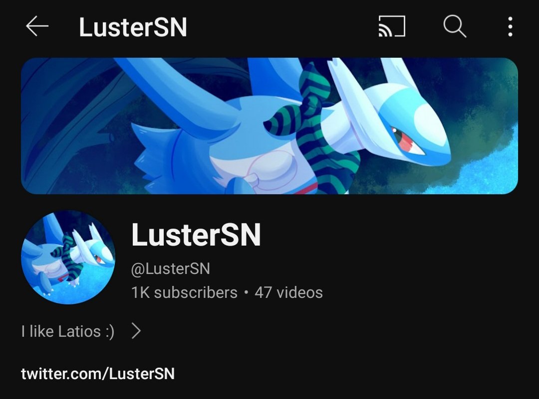 LusterSN's tweet image. Pokemon Showdown Youtuber hits 1k in 2024 (insane omg) ty 💙