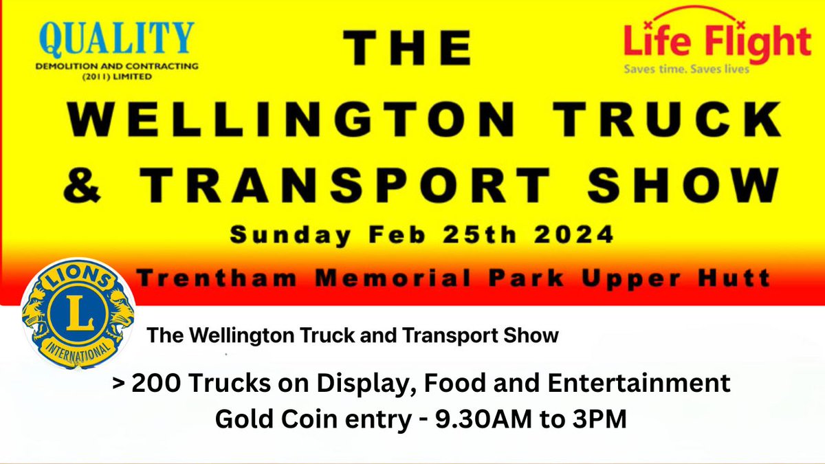 youtube.com/live/QO7ibFEjl… Wellington Truck Show Parade - Trentham Memorial Park Upper #Hutt 9.30am till 3pm today 
Convey footage starts at 4.30