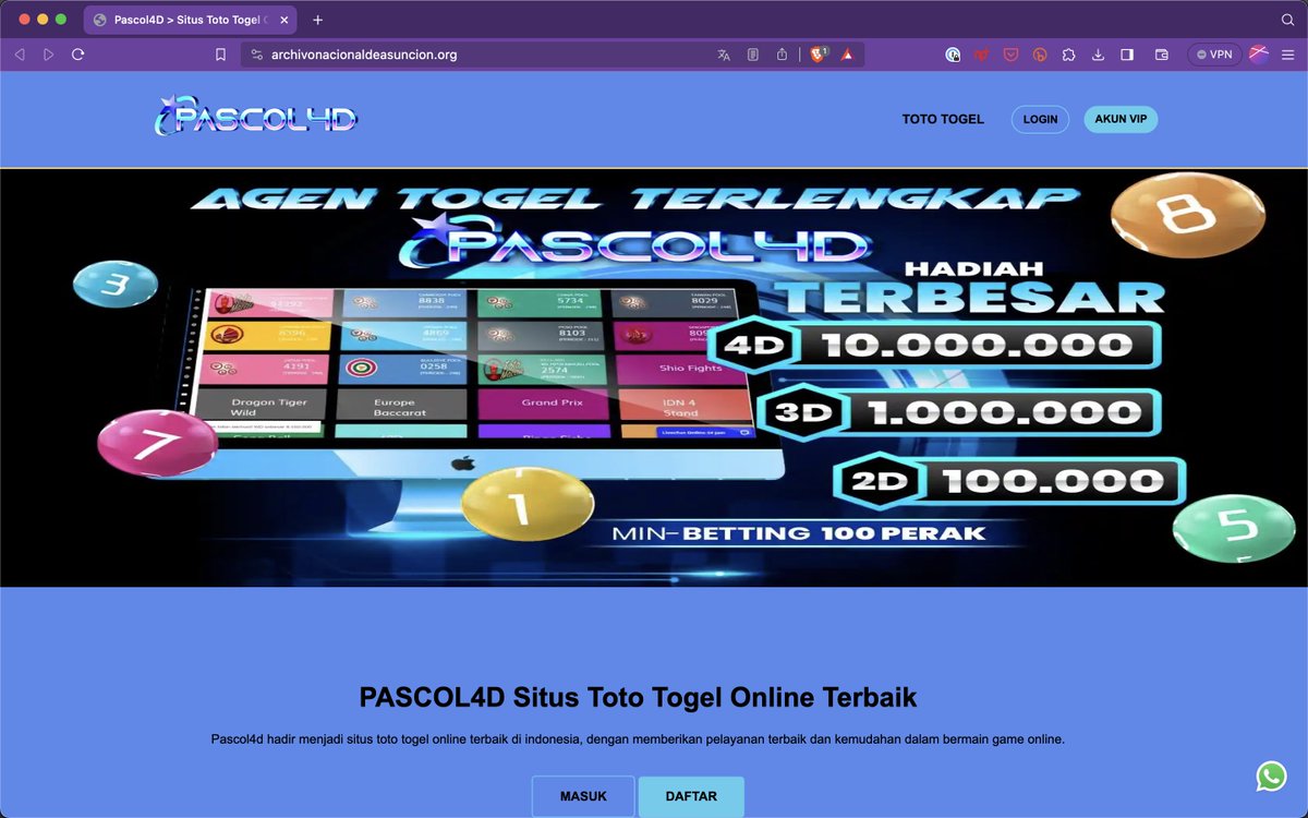 GisseJo's tweet photo. . @cultura_py ¿Dónde se puede acceder al acervo digitalizado del Archivo Nacional de Asunción?

Hoy en https://t.co/wvzKYjkxIW hay una página de un casino online de Indonesia ¿? https://t.co/Am78H60TfW