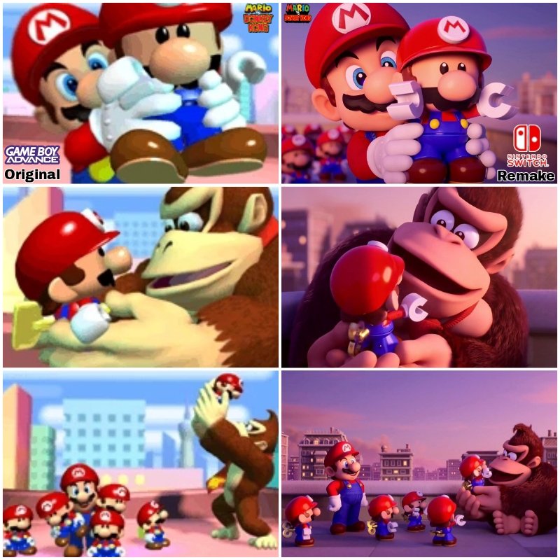 AcpLrp310's tweet photo. 🍄🔑Mario VS. Donkey Kong Ending✨️🍌

⭐️Original vs. Remake🌟

#Mario #DonkeyKong #MiniMario #MarioVSDonkeyKong #SuperMario #DK #GBA #Original #NintendoSwitch #Remake #Nintendo #Comparison #Edit https://t.co/Lr5R2tQGmO