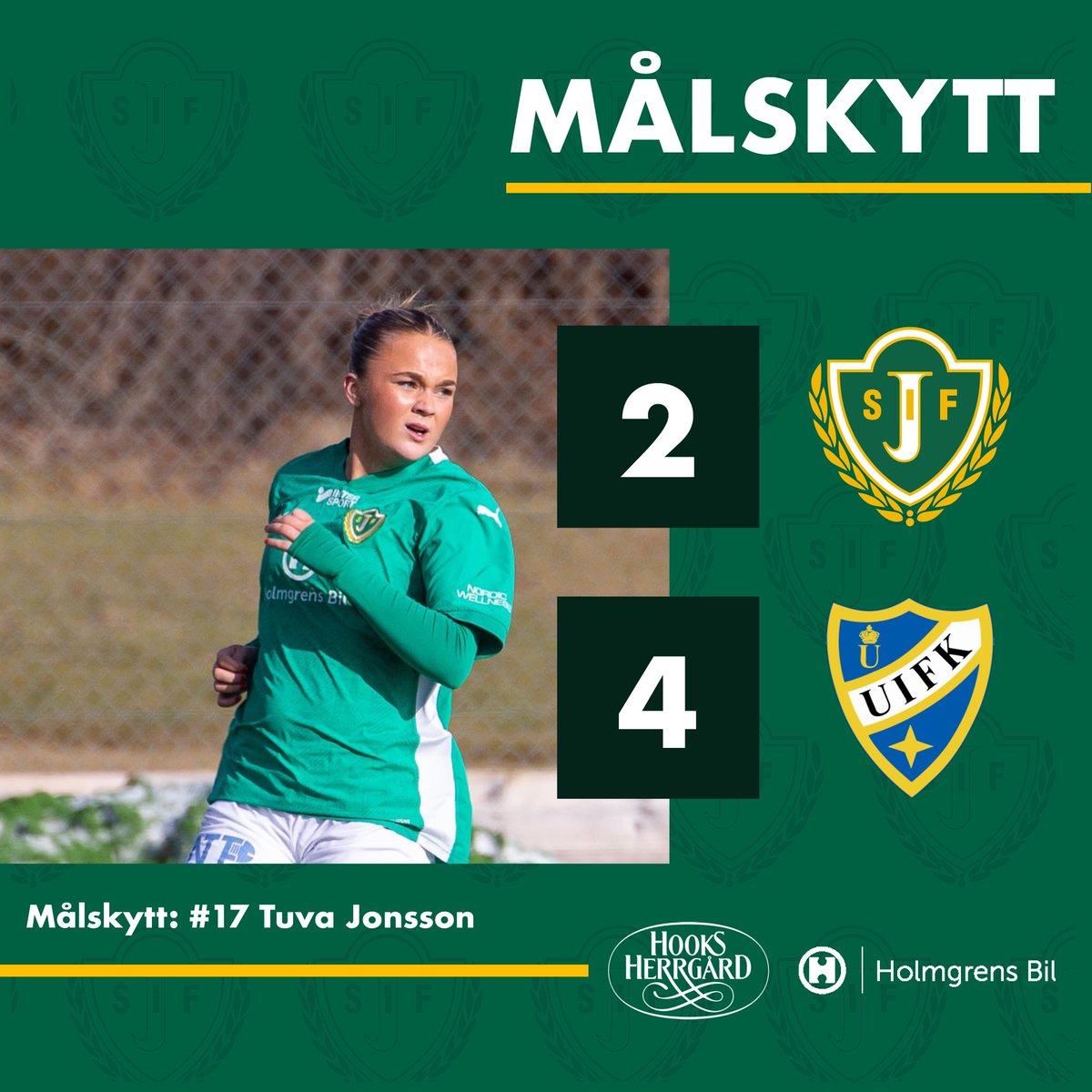 Dagens målskyttar i matchen mot Ulricehamns IFK.

💚💚💚 #jönköpingssödra