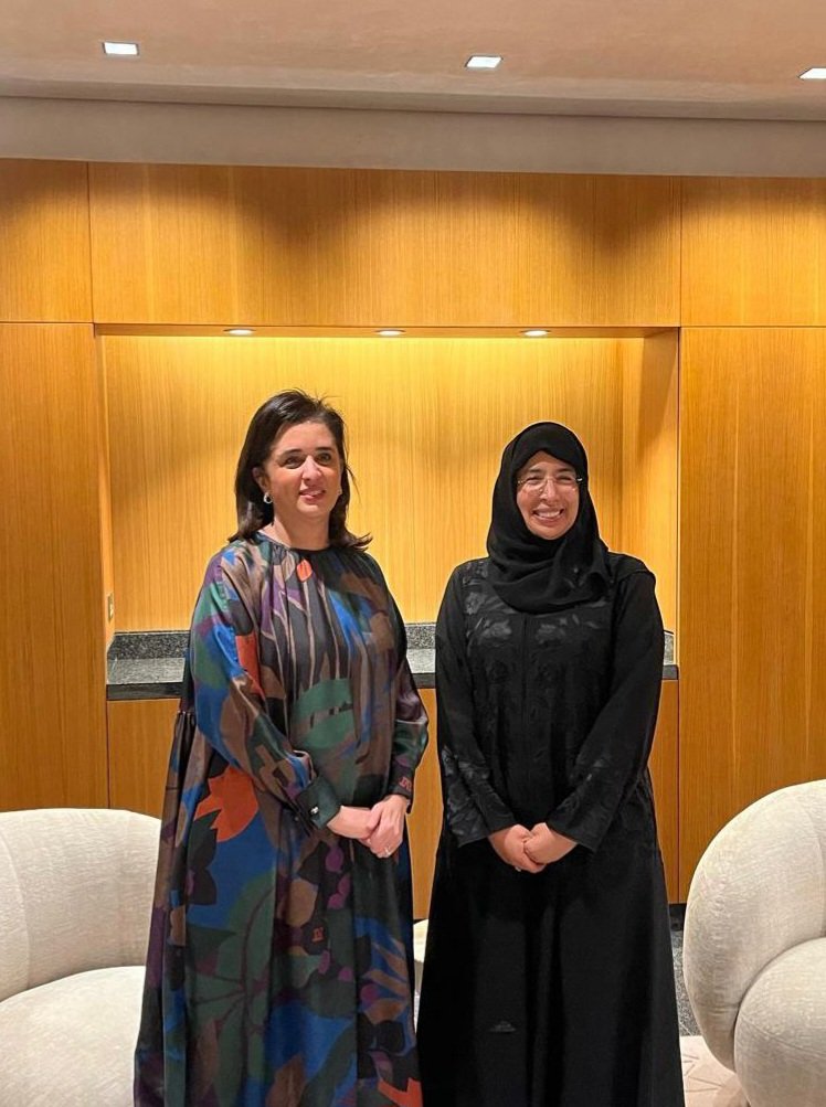 On the sidelines of the Middle East Forum on Quality & Safety, met with  HE Dr Hanan Al Kuwari, Minister of @MOPHQatar 🇶🇦, a strong #Partner4Health. I look forward to expanding our partnership for more resilient health systems & healthier populations in the Region. #MEF2024