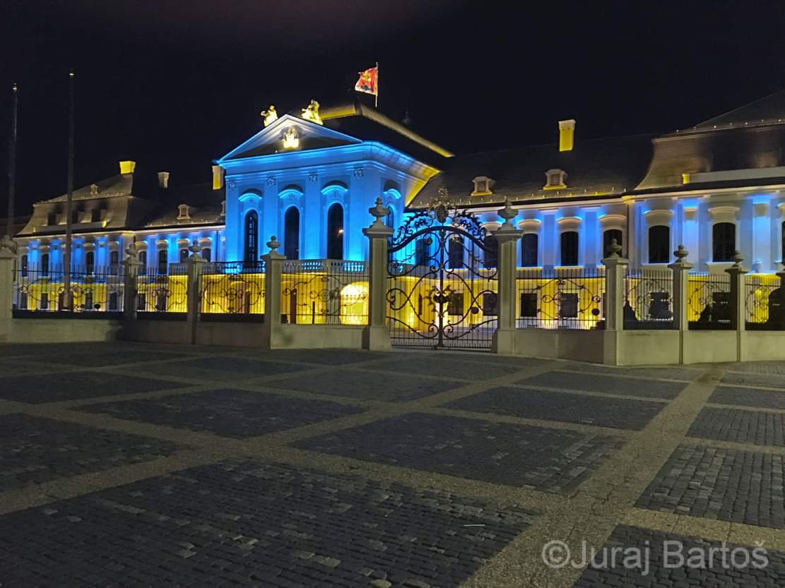 Presidential palace in Bratislava, Slovakia.