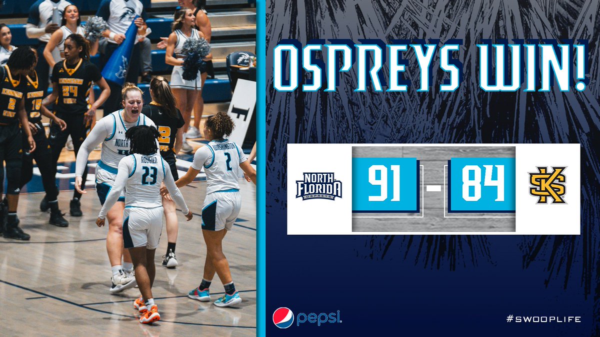 Senior day double-overtime win for the Ospreys! #SWOOP