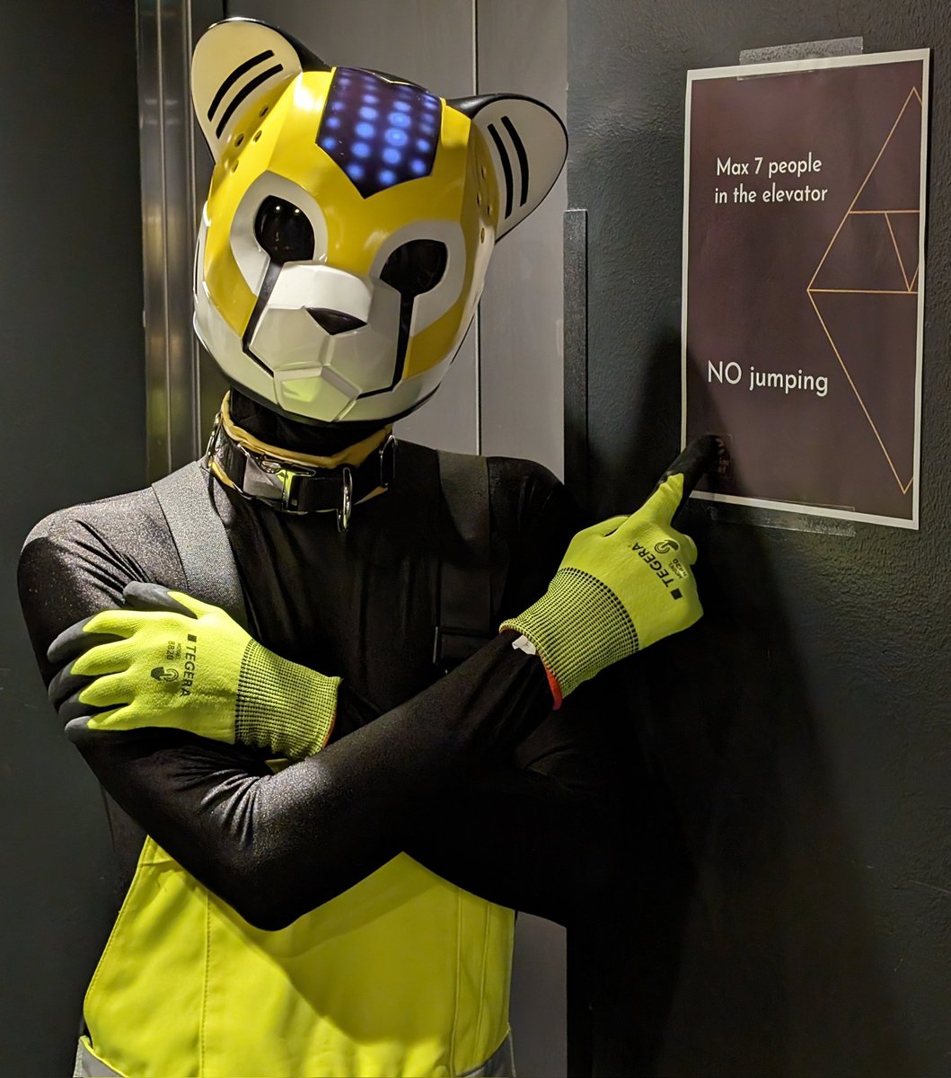Elevator Repair Kitty ERP-001 approves this message (even though it's on vacation)
🤖 <a href="/garudaworkshop/">Garuda Workshop</a> 
📷 <a href="/Tifoufox/">Tifou 🔜 AWOO, FBL13</a> 
#NFC2024