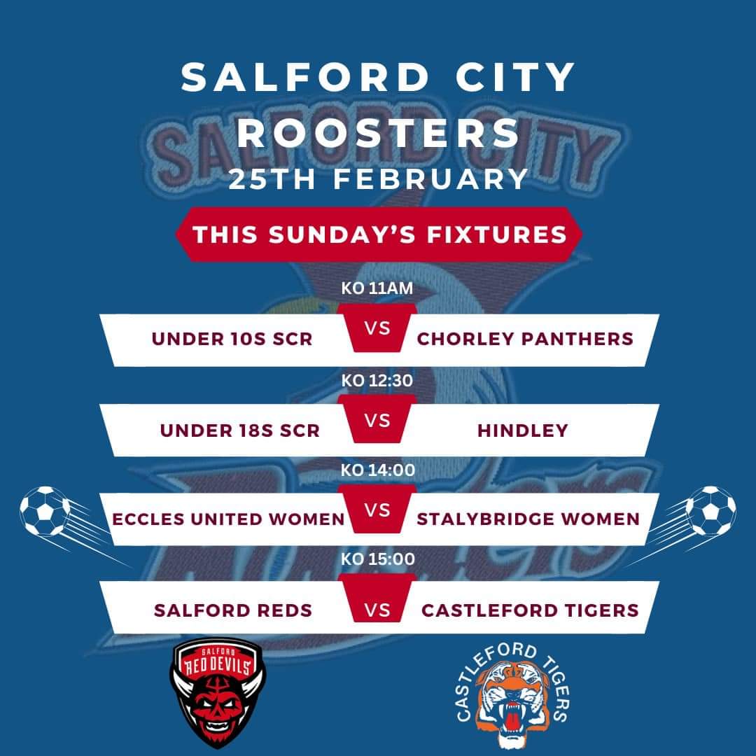 THIS SUNDAY AT THE CLUB 🏠 🏉 We’ve got plenty of amateur rugby on. ⚽️ We’ve got amateur football on too. 👹 Come down for pre match drinks, discounted drinks for fans if you display your ticket at the bar 🥤 #Rugby #RugbyLeague #Fixtures