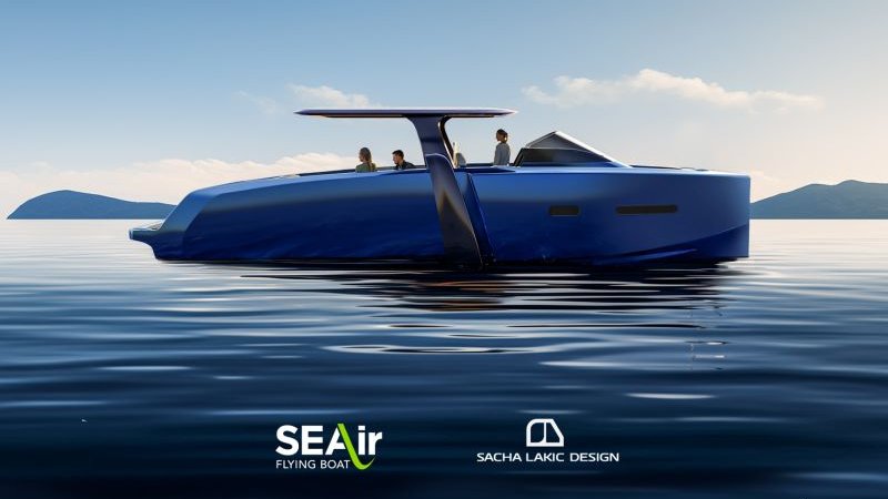 [On met Le Doigt sur] Quand nos amis de @SEAirFrance lancent le Flying Yacht 120, conçu par Sacha Lakic et donnent rendez-vous à @DubaiBoat ⚓️ du 28 février au 3 mars 2024 - stand #Group63 sur Hypercars Avenue ! #Bravo #DIBS2024 #Dubai #Abudhabi #sustainability #foiling