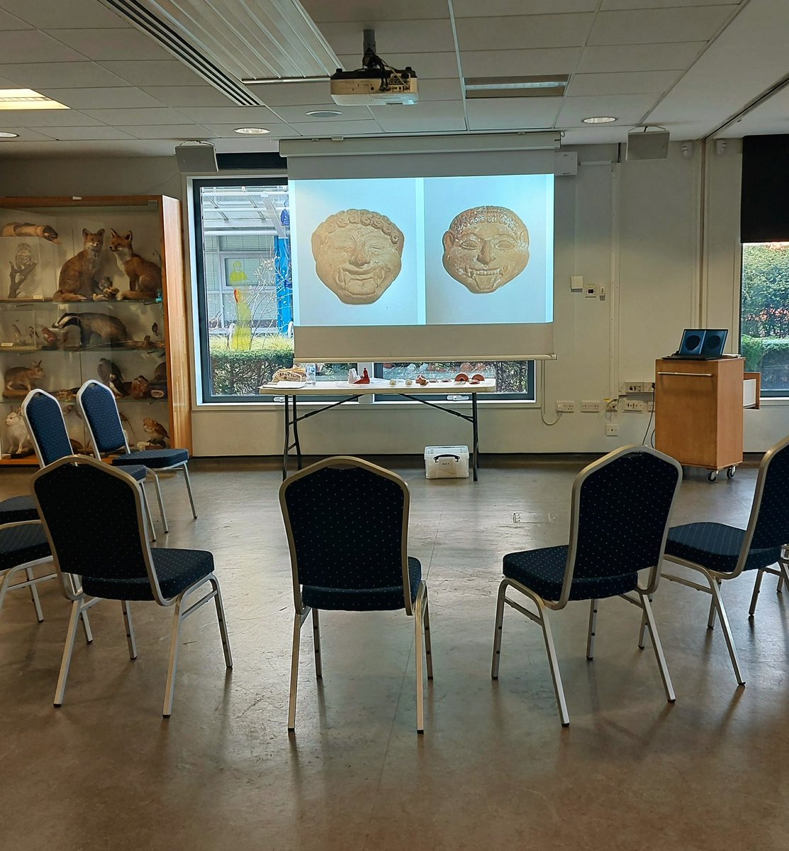 Before the fun started today at <a href="/GNM_Hancock/">Great North Museum: Hancock</a>. Had the best fun with @OliviaTurnerArt <a href="/sallywaite2/">sally waite</a> <a href="/LeahIsWild/">Leah Wild</a> &amp; some fabulous workshop participants exploring voice, breath &amp; artefacts from the Shefton Collection of Greek Archaeology.

Artwork/exhibition open until 14.03.24