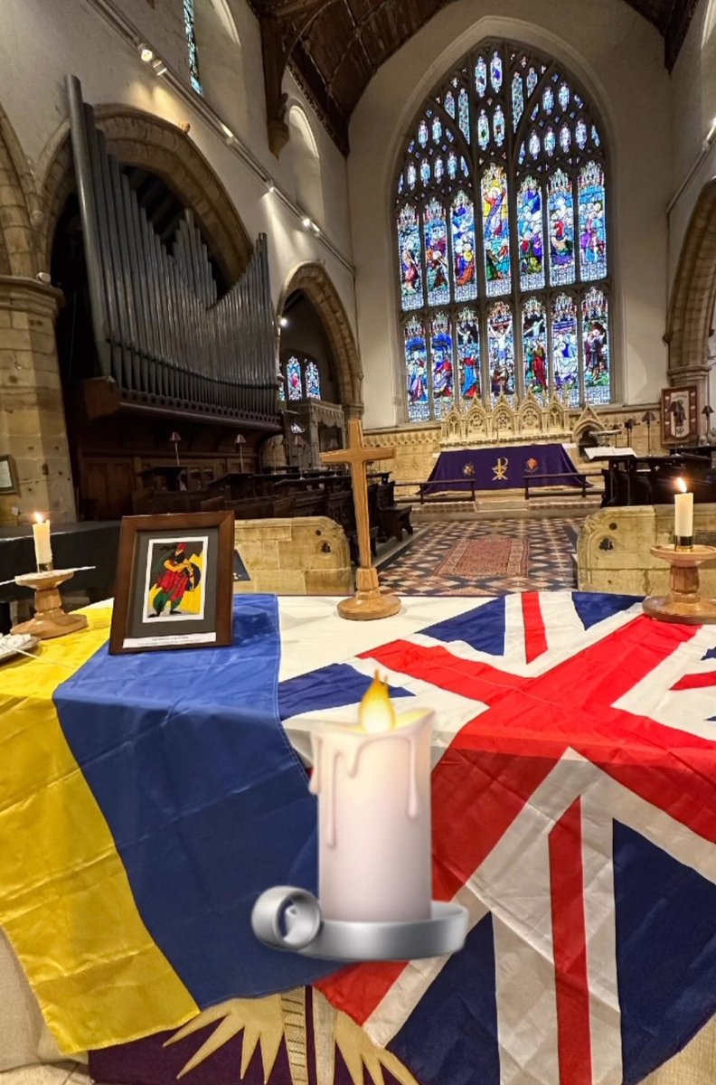 Rev_LisaB's tweet image. A moving hour of prayer today, as we marked 2 years since Russia's invasion of Ukraine. @stmaryshorsham @BRBC_Horsham