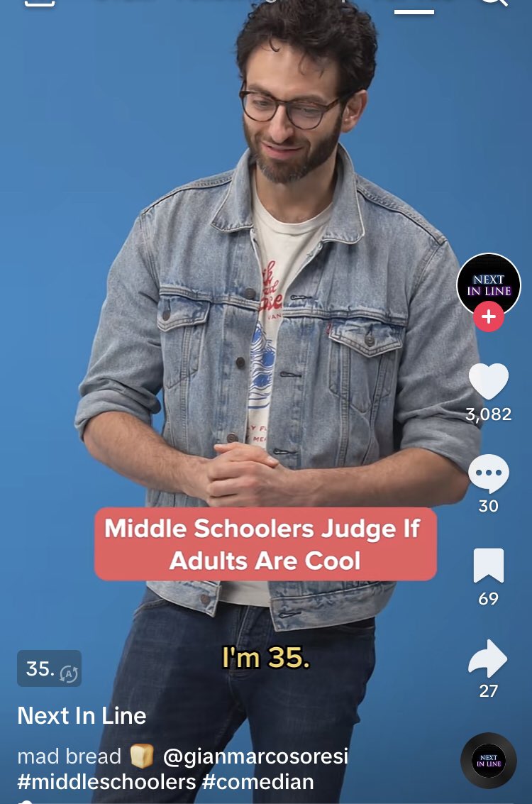 Samtanic_Panic's tweet photo. I keep seeing videos about adults worrying if teenagers think they’re cool. The answer is no. If you’re worried about this, you are a loser. And if children think you’re cool, you’re still a loser. https://t.co/c4q58r7JSY