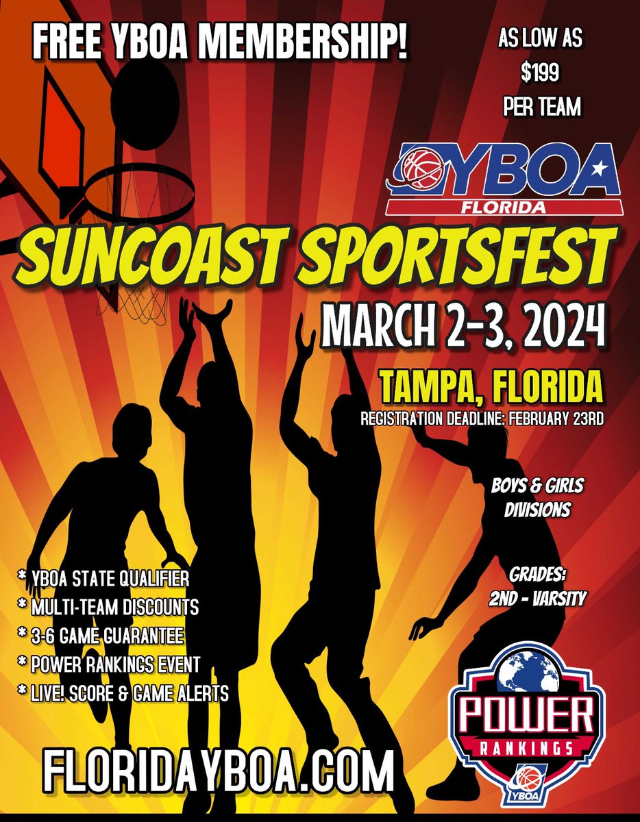 We have a few more slots available for next weekend in Tampa, FL. Multiple team and multiple event discounts are available. DM for discount code. Use this link to register scorbot.app/events/654aa60…