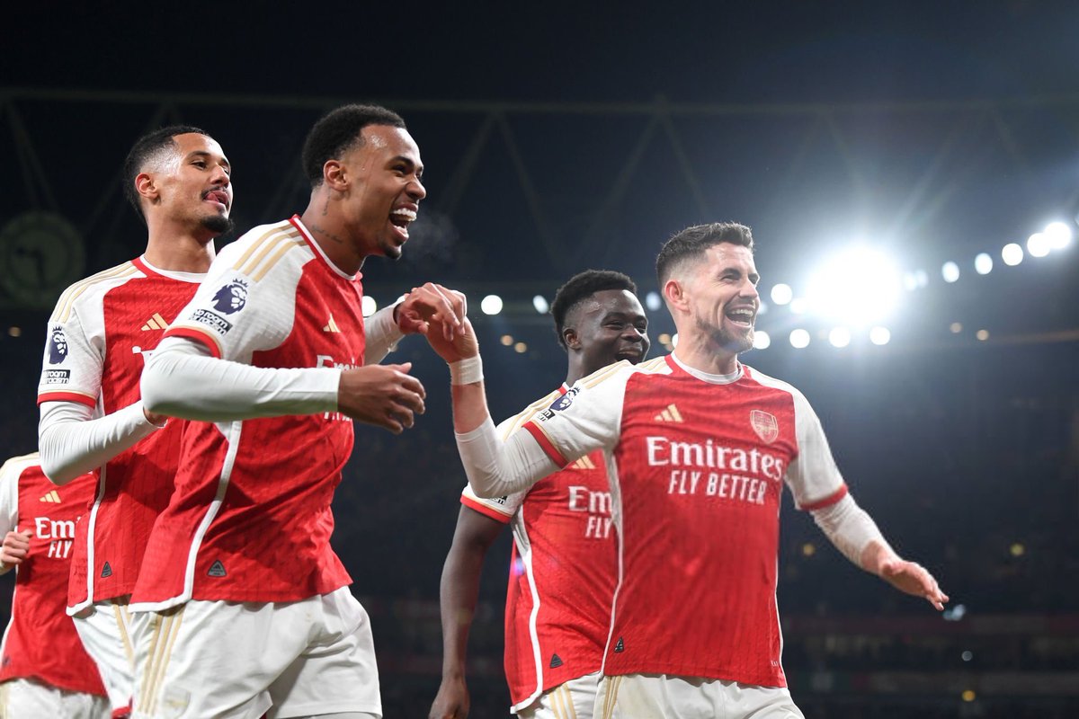 ✅ 4-1 vs. Newcastle United ✅ 0-5 vs. Burnley ✅ 0-6 vs. West Ham ✅ 3-1 vs. Liverpool ✅ 1-2 vs. Nottingham Forest ✅ 5-0 vs. Crystal Palace SIX straight wins in the Premier League for Arsenal in 2024. 🔥