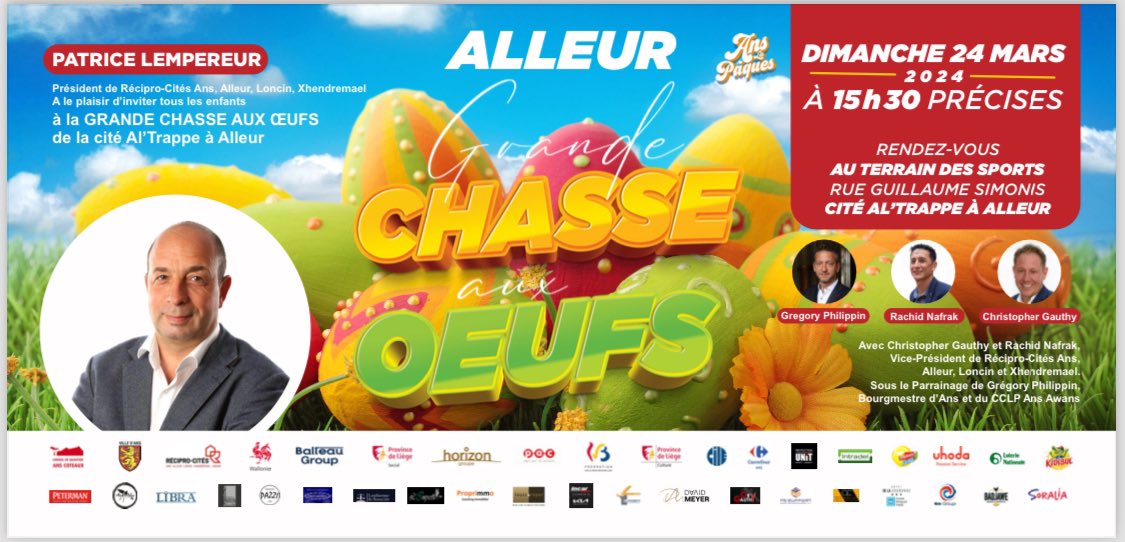 Patrice4020's tweet photo. Bientôt dans votre boîte aux lettres 📫 
🐣Chasse aux œufs de la cité du Bourdon à Xhendremael 
🐣Chasse aux œufs des cités Lonay et Champ d’Aviation à Ans  
🐣Chasse aux œufs cité Vandervelde à Loncin
🐣Chasse aux Œufs cité Al’Trappe à Alleur https://t.co/gHeB5c909g
