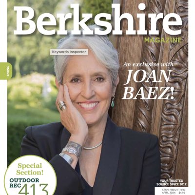 Just released! The Spring issue of Berkshires Magazine features Joan Baez in “I Am a Noise,” the documentary to be screened at the Triplex on March 2, followed by a talk with Baez and the directors. Read an exclusive interview with Baez in Berkshire Mag—and more.  #NewProfilePic