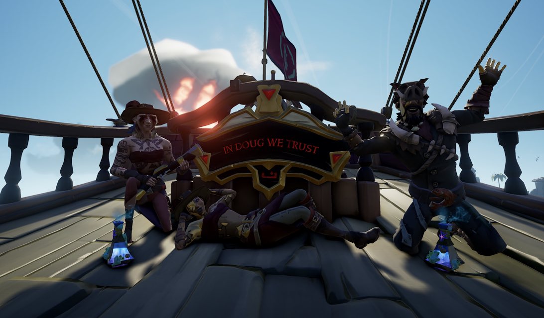 SmallSpeed12's tweet image. It’s Community Weekend! Busy day of emissary huntin’ and good PvP! Love the family I’ve made on the Seas! #SeaOfThievesCommunityWeekend #SeaOfThieves