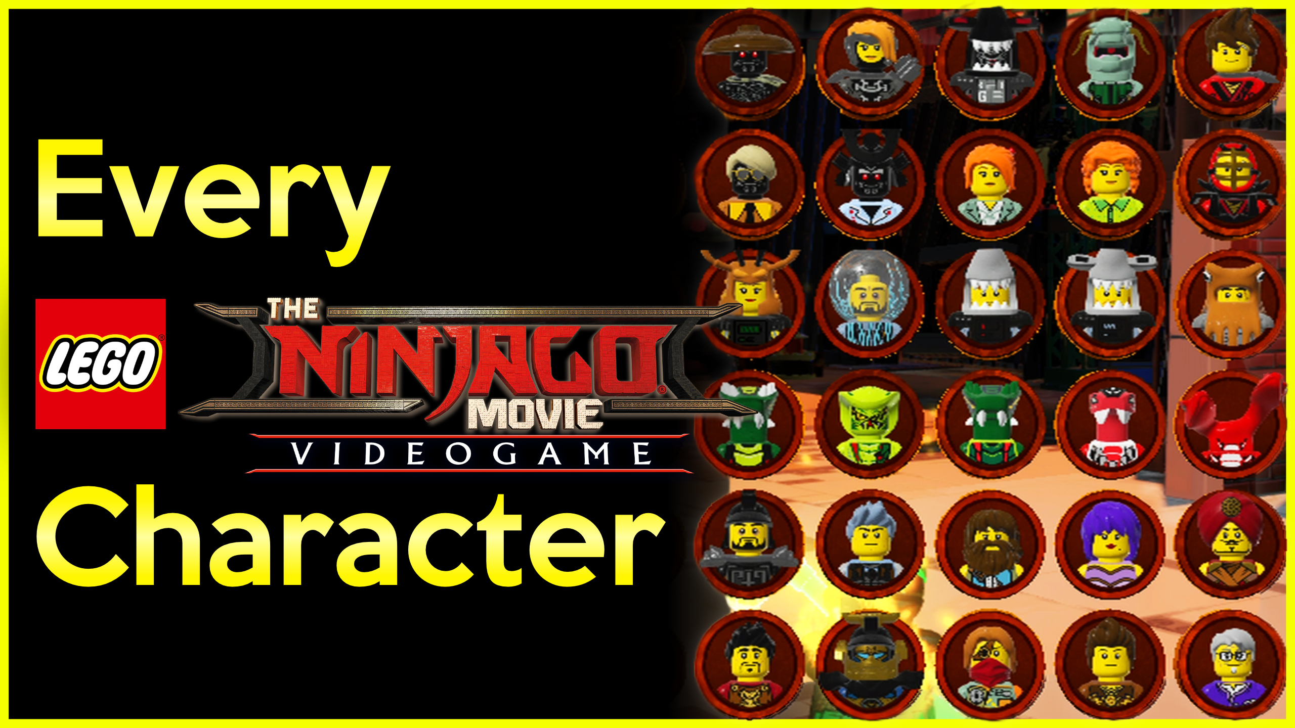 Lego ninjago cheap movie game characters