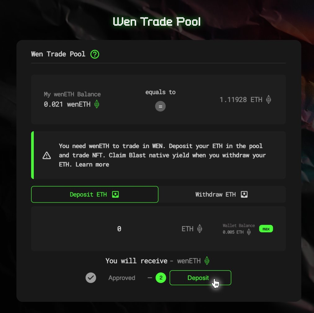 WEN Exchange - early access + airdrop on Blast L2

⛓wenexchange.com/earlyaccess/BF…

🔹Blast L2 Native NFT Exchange
🔹Secure your early access WEN token airdrop
🔹Extra tokens for BLUR stakers and Blast Bridgers

#airdrop #web3 #token #bnb #newairdrop #l2 #eth #new_airdrop #ETH