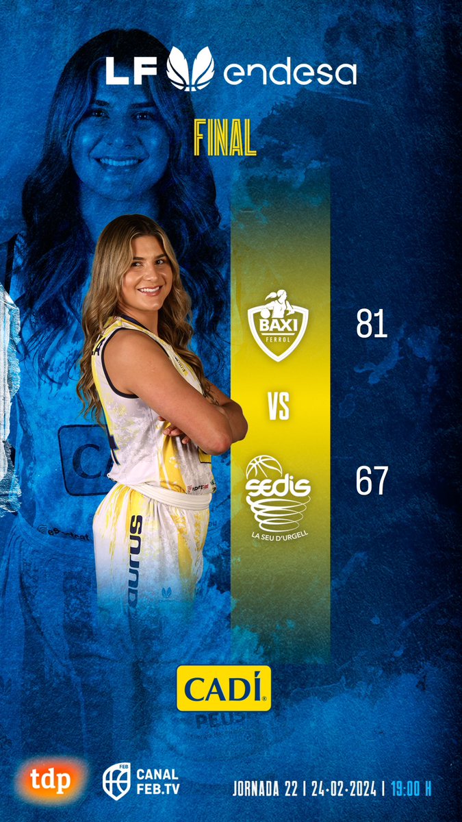 El Cadí La Seu cau a terres gallegues davant el BAXI Ferrol per un dur 81 a 67. 

Les de Fabián Téllez no aconsegueixen mirar cap amunt a la classificació.