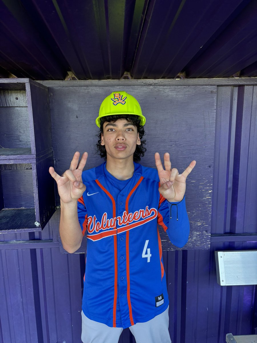 Hard hat player of the game: junior Josh Cabor <a href="/JoshuaCabor/">Joshua Cabor</a>. Josh pitched a 4 inning no-hitter vs Valley View on Friday striking out 8 and walking 1. #SEE #family <a href="/BaseballBowie/">Arlington Bowie Baseball</a>