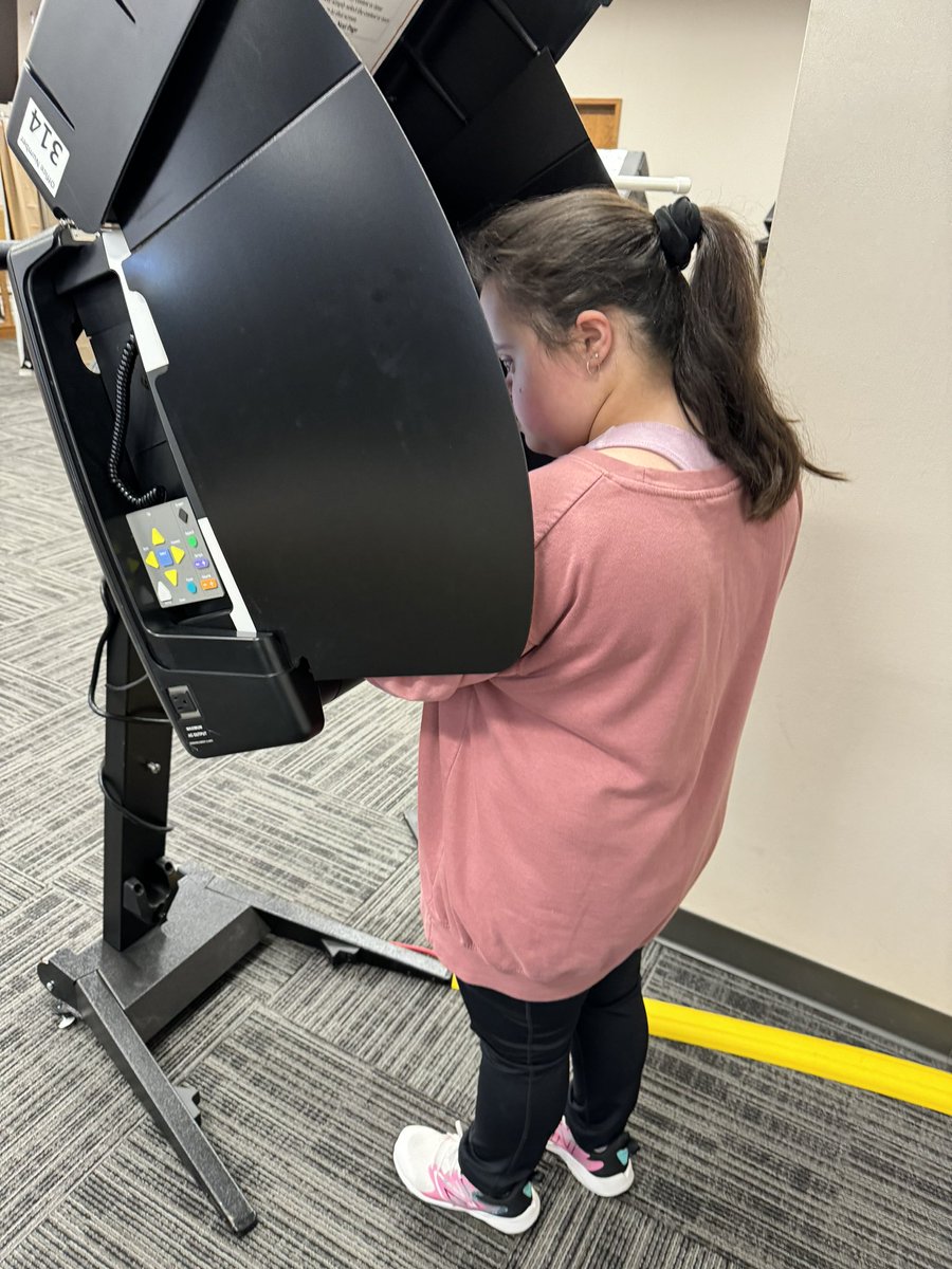 kimnariman's tweet photo. Today was a HUGE day! Sydney had the opportunity to vote for the first time since she turned 18! She was so proud to be able to get out and vote. The poll workers were amazing and made it special for her. I’d love to show the geneticist who saw her shortly after she was born. https://t.co/ieLFtJsVeq