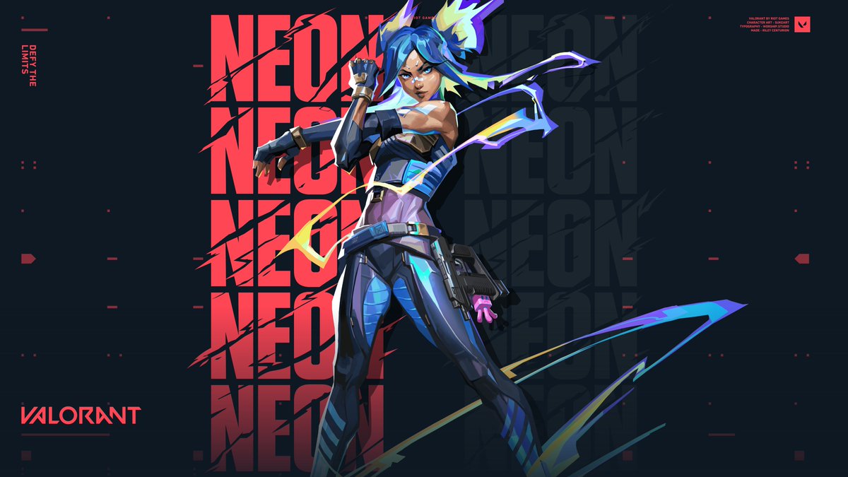 I started to play Valorant and I'm loving this character Neon, I love how fast she is, and you get behind the enemies without them knowing well if they don't look behind them. what's your favourite character??