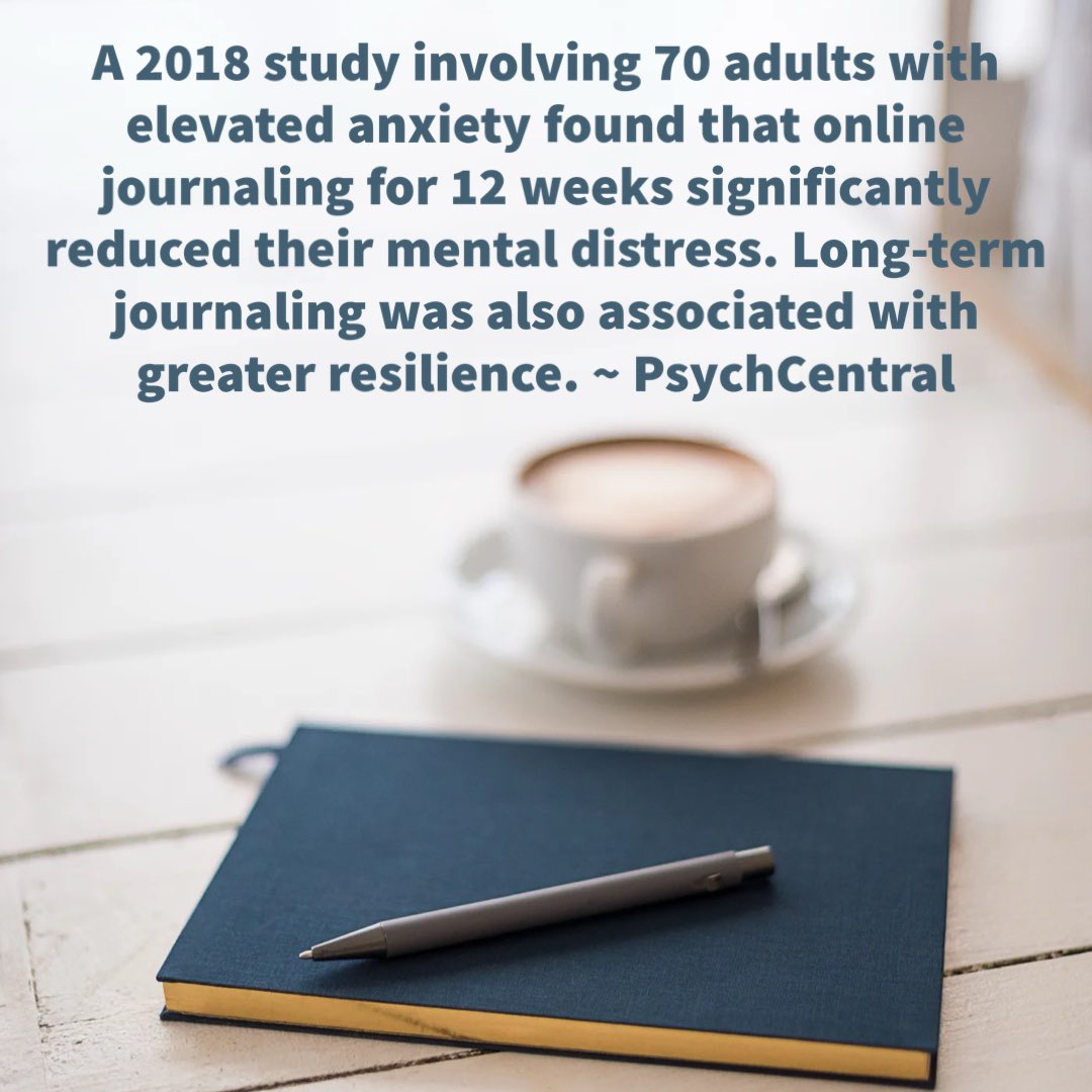 📓 #journaling 🖊️ It really does work! 🏆🧠 @PsychCentral 
•
•
•
•
#counselorshelp #burnbrightnotout #mentalhealthmatters #mentalhealthawareness #tools2thrive #bethe1to #be4stage4 #schaumburg #4mind4body #chicago #mlracounseling #schaumburgcounselor #lincolnparkcounselor