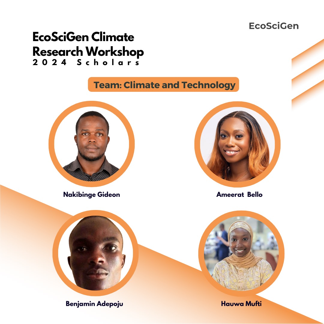 dream_bmeera's tweet photo. I am happy to announce that I have been selected to be part of the 2024 @EcoSciGen Climate Scholars!!! - Team Climate and Technology 

#ecoscigenscholars #ECRW2024 #ecoscigenafrica #techxsustainability #climate #climateresearch https://t.co/qsw9CNi0pP