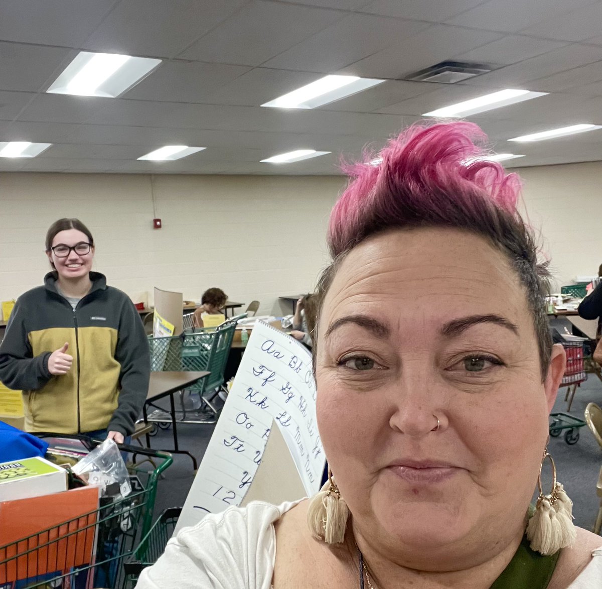 4 KCS ELL Teachers were spotted at The Teacher Depot! Kassandra Kalle-Belle Morris, Emma Hollenbeck-Karns Middle, Jamie Brightwell-Mooreland Heights, &amp; Jamie Fife-New Hopewell. Jamie &amp; Jamie also service Gap Creek, Bonny Kate, Mount Olive, &amp; South Knox. Educators of the World! 🌎