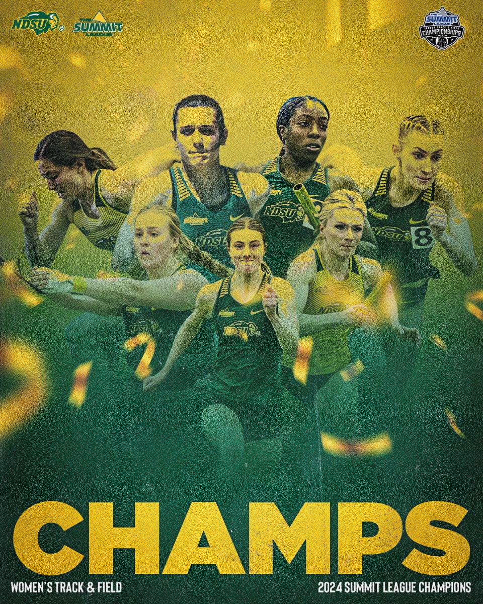 The trophy stays here!!!

Our Bison women have won their 15th Summit League Indoor team title in 17 seasons!