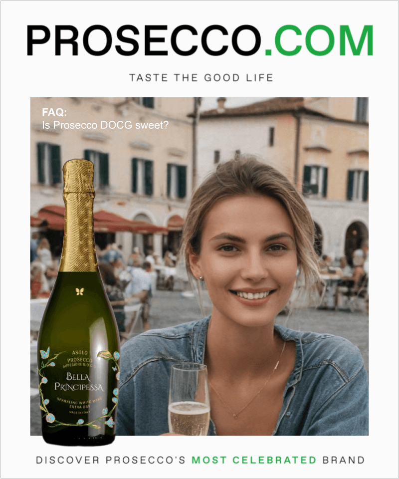 proseccowines's tweet photo. FAQ: We answer 'Is Prosecco DOCG sweet?' with diverse #prosecco options from @Proseccobella  and @SignorinaWine, catering to all tastes https://t.co/PlstL3fX7z #ProseccoLife #ProseccoTime #ProseccoWeekend #ProseccoNight #ProseccoParty https://t.co/Yl0QC8VGQz