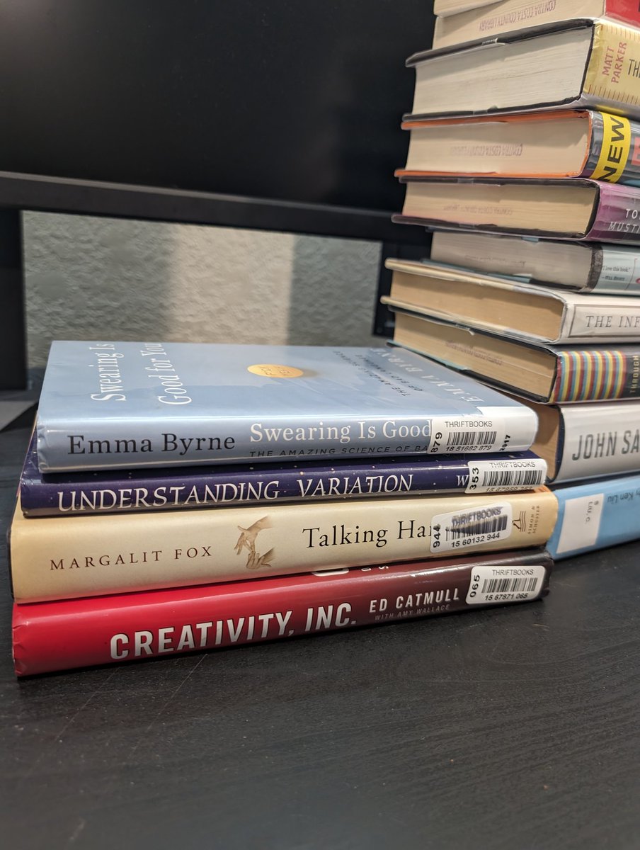 MrGeislinger's tweet photo. And my 'new' used books came in the mail today! https://t.co/N1CbwqAyNy