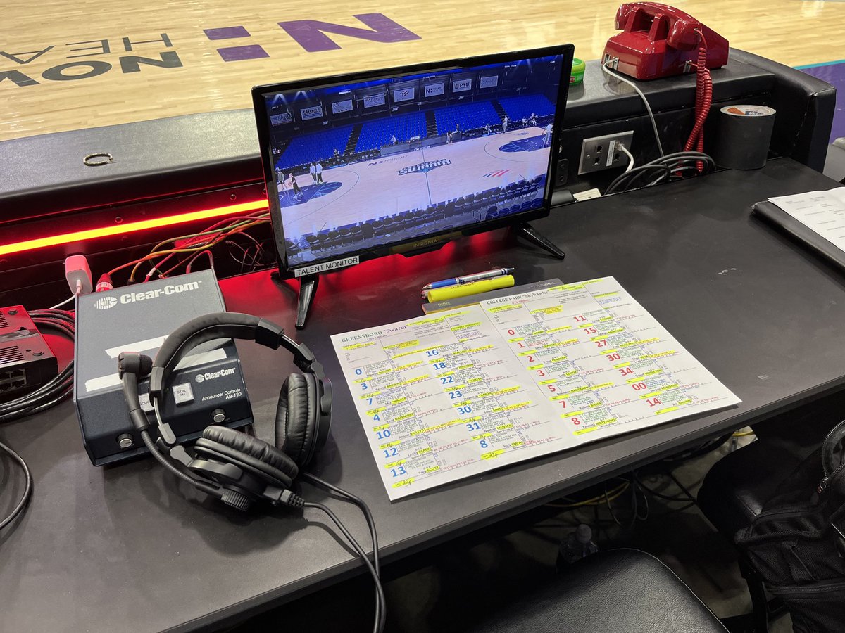brock_bowling's tweet photo. Prepped, Set and READY TO GO! Join us for another exciting night of @nbagleague action as the @greensboroswarm take on the @CPSkyhawks. Our broadcast begins at 7pm ET on https://t.co/mIy7CtpuRH and simulcast on @ABC45TV ! #ThisIsSwarm #NBAGL https://t.co/0mWQQBH7e1