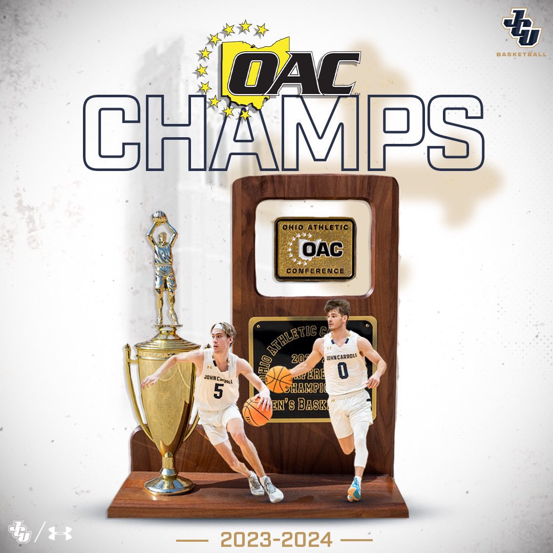 MBB: So nice they did it twice!! ⚡️⚡️⚡️

OAC Regular Season &amp; Tournament Champions!