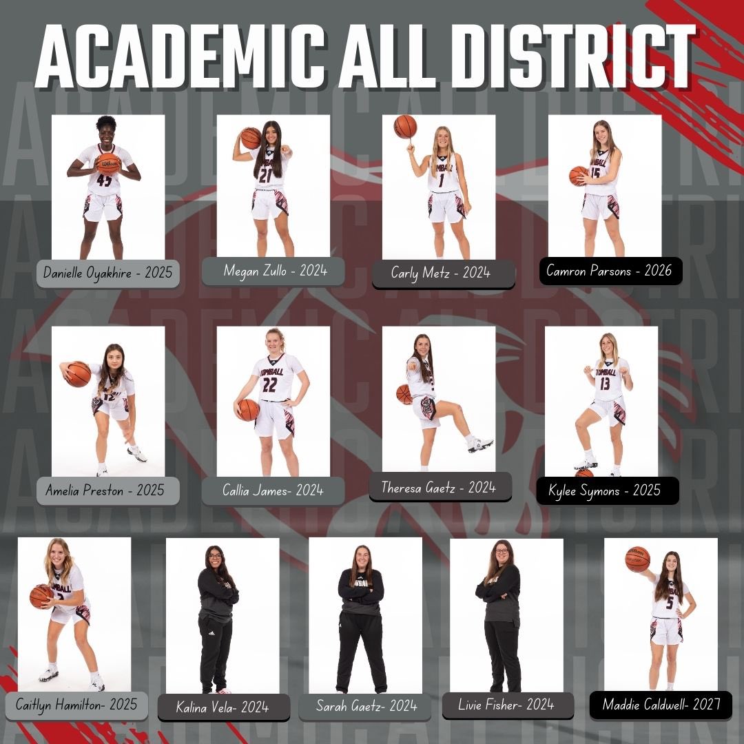 Congratulations to 1️⃣3️⃣ of our athletes for making Academic All District! Working hard on and off the court 🏀📚 #AllIn #weworkalatte