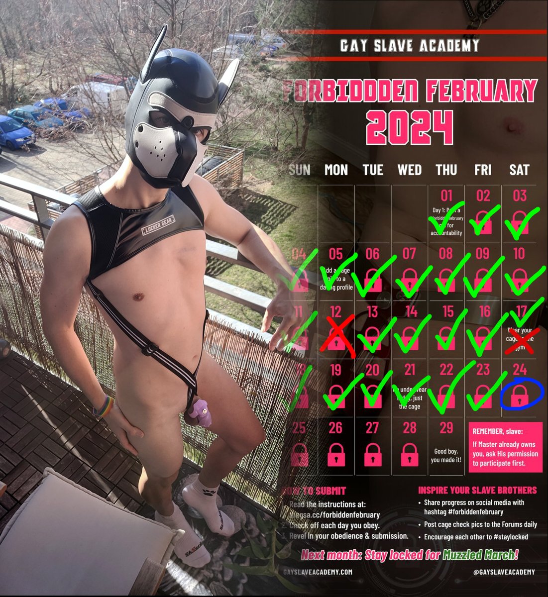 🔐24 – happy sunny day 🌞🙈 
 #ForbiddenFebruary #StayLocked