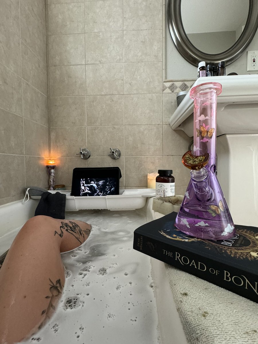 migraine means full moon bath day with my moon bong from @CloudsBySin